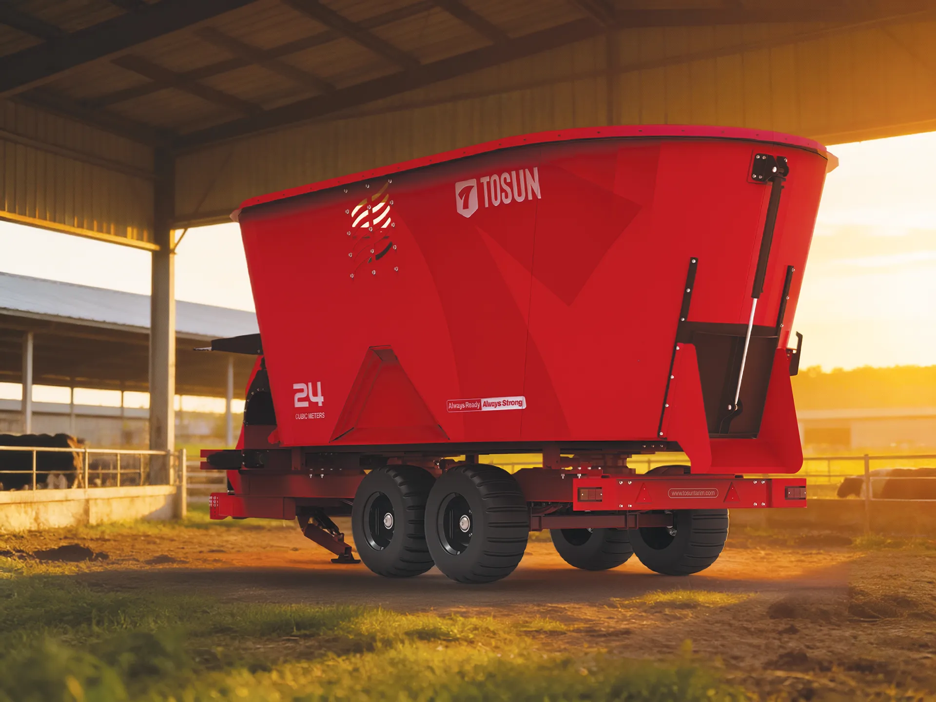 Canopus Dikey Helezonlu Yem Karma Makinesi