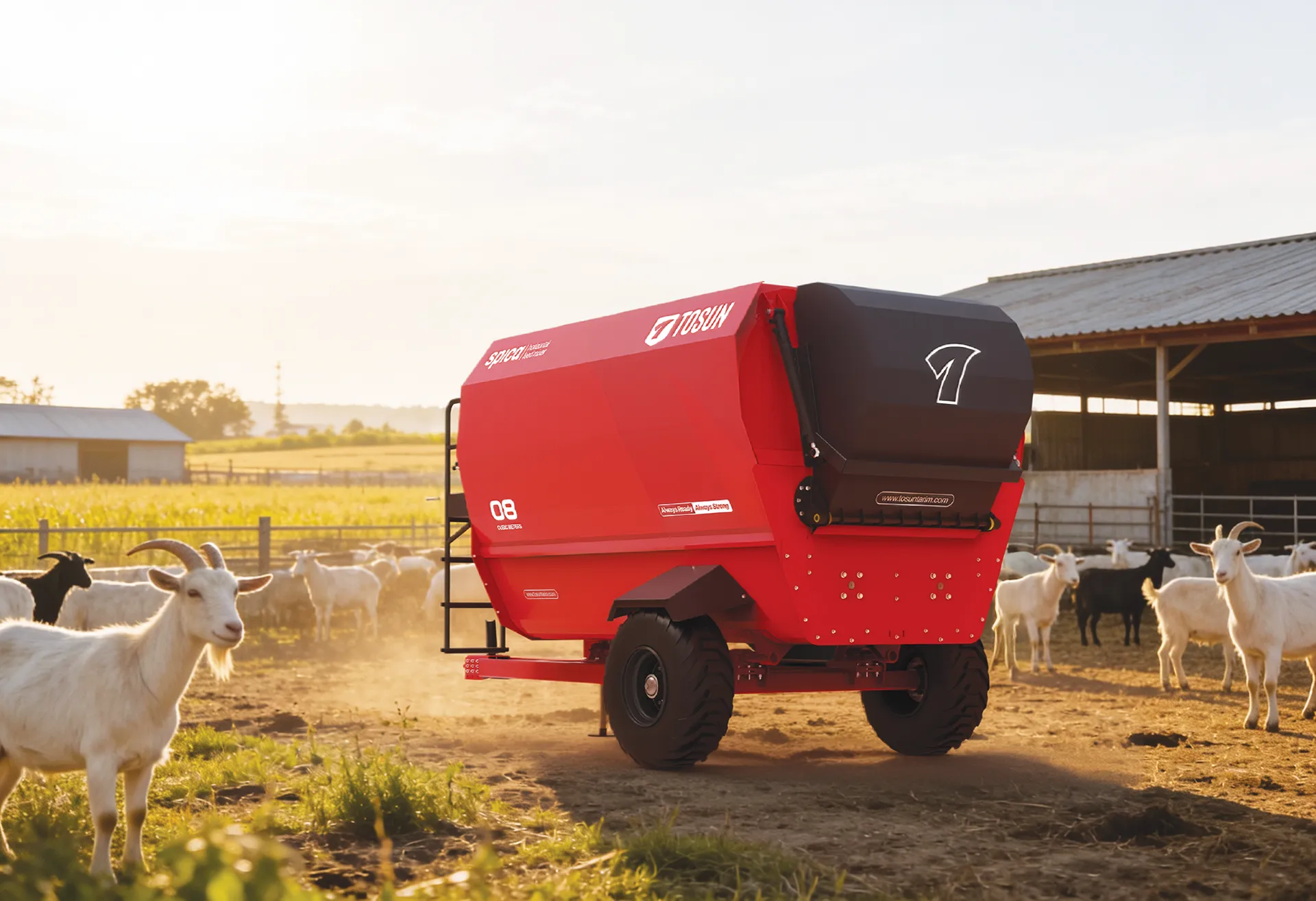 Spica Yatay Helezonlu Yem Karma Makinesi