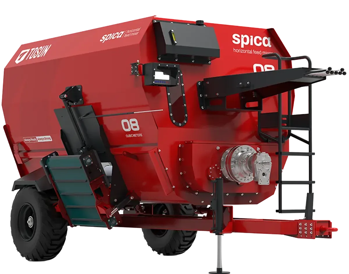 Spica Yatay Helezonlu Yem Karma Makinesi