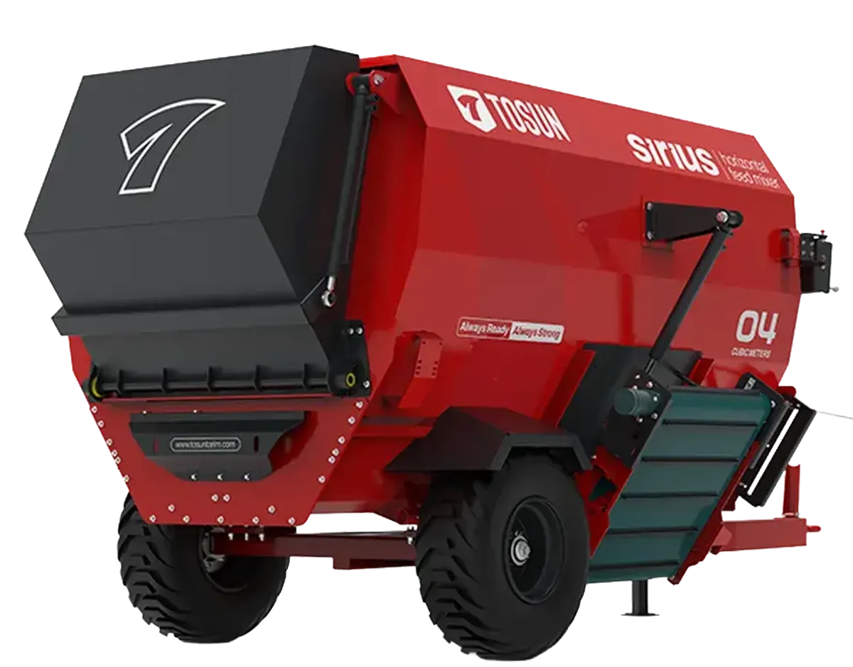 Sirius Yatay Helezonlu Yem Karma Makinesi