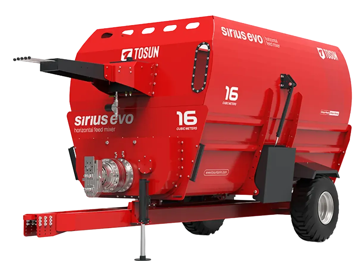 Sirius Evo Yatay Helezonlu Yem Karma Makinesi