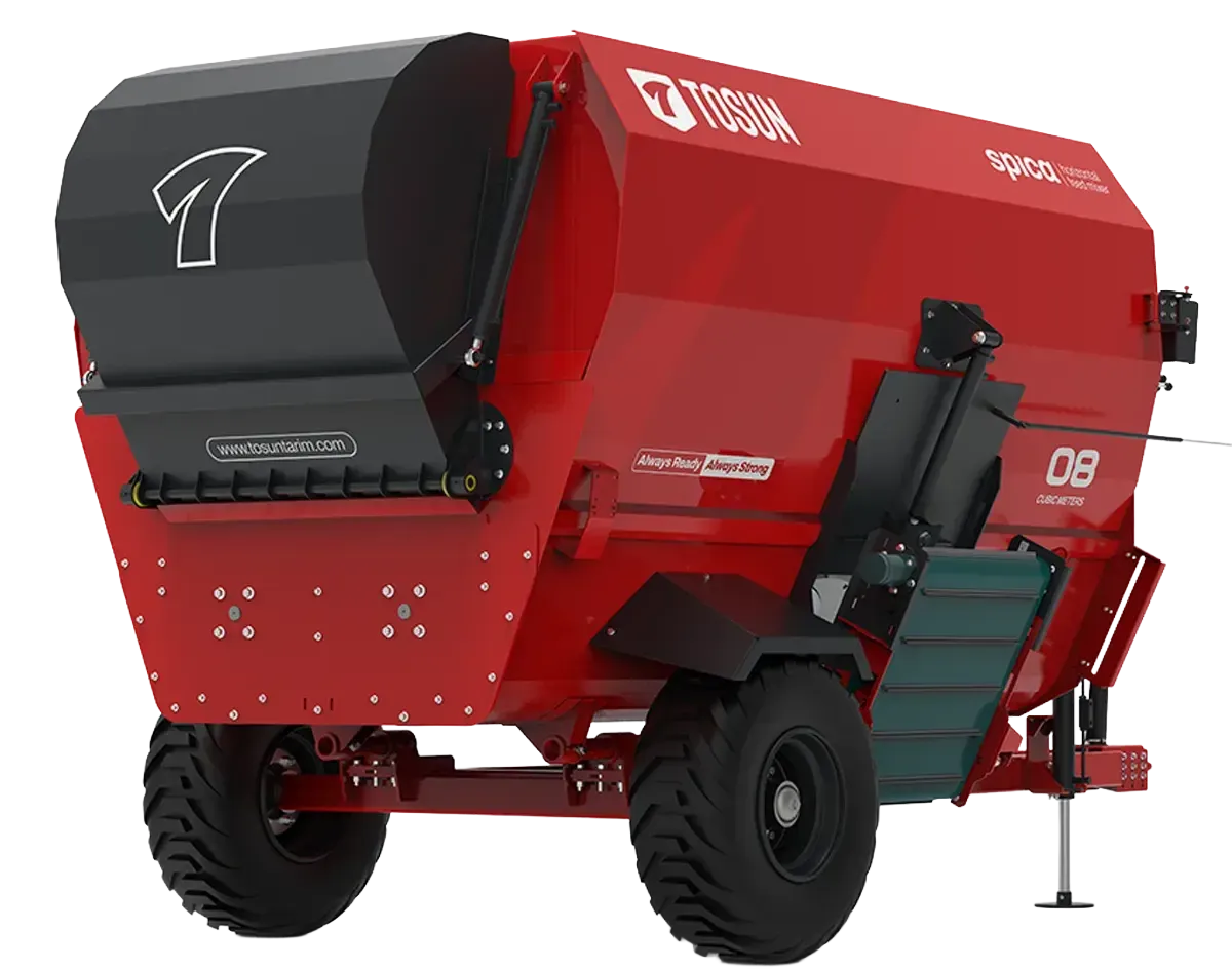 Spica Yatay Helezonlu Yem Karma Makinesi