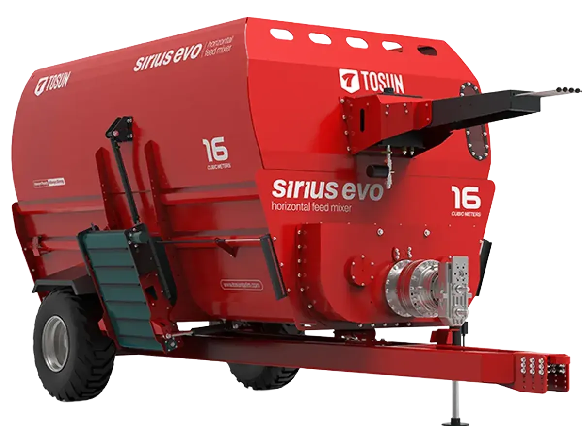 Sirius Evo Yatay Helezonlu Yem Karma Makinesi