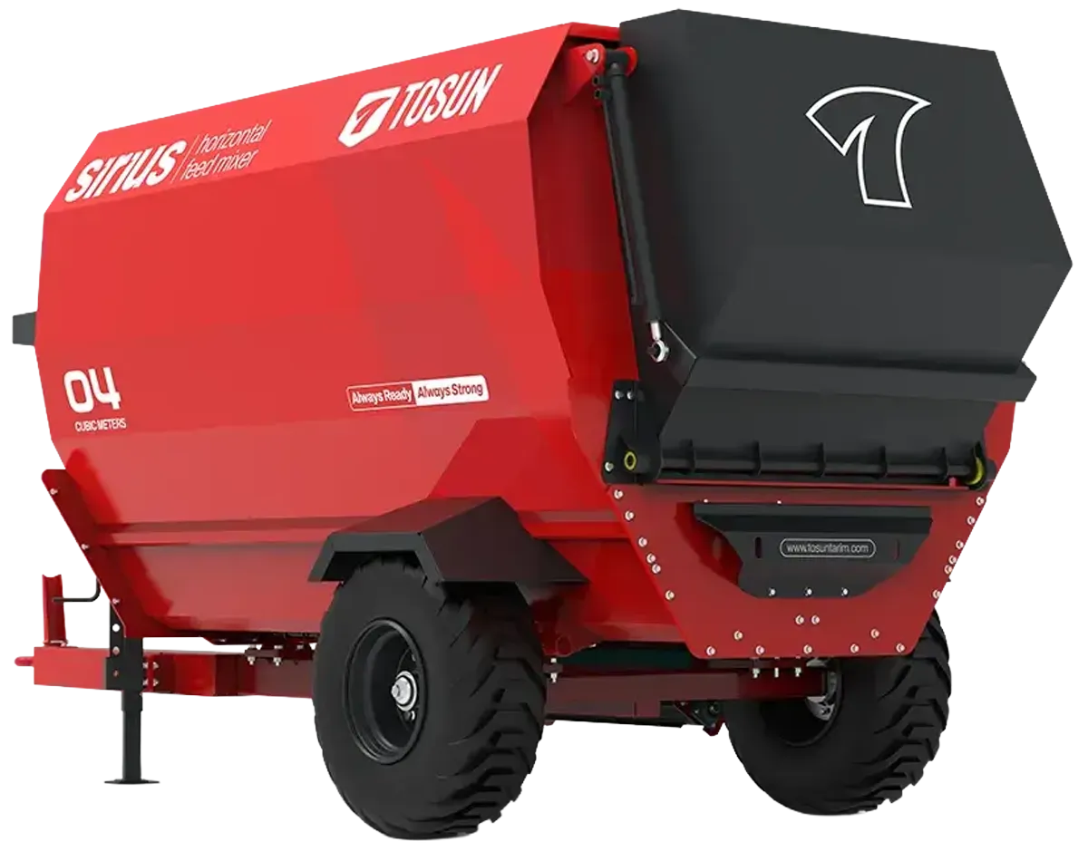 Sirius Yatay Helezonlu Yem Karma Makinesi