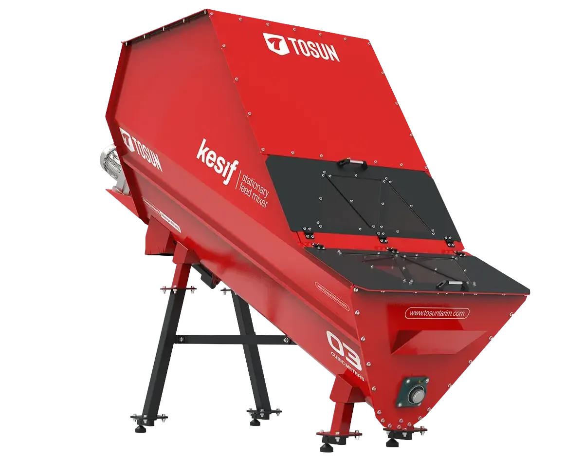 Kesif Sabit Helezonlu Yem Karma Makinesi