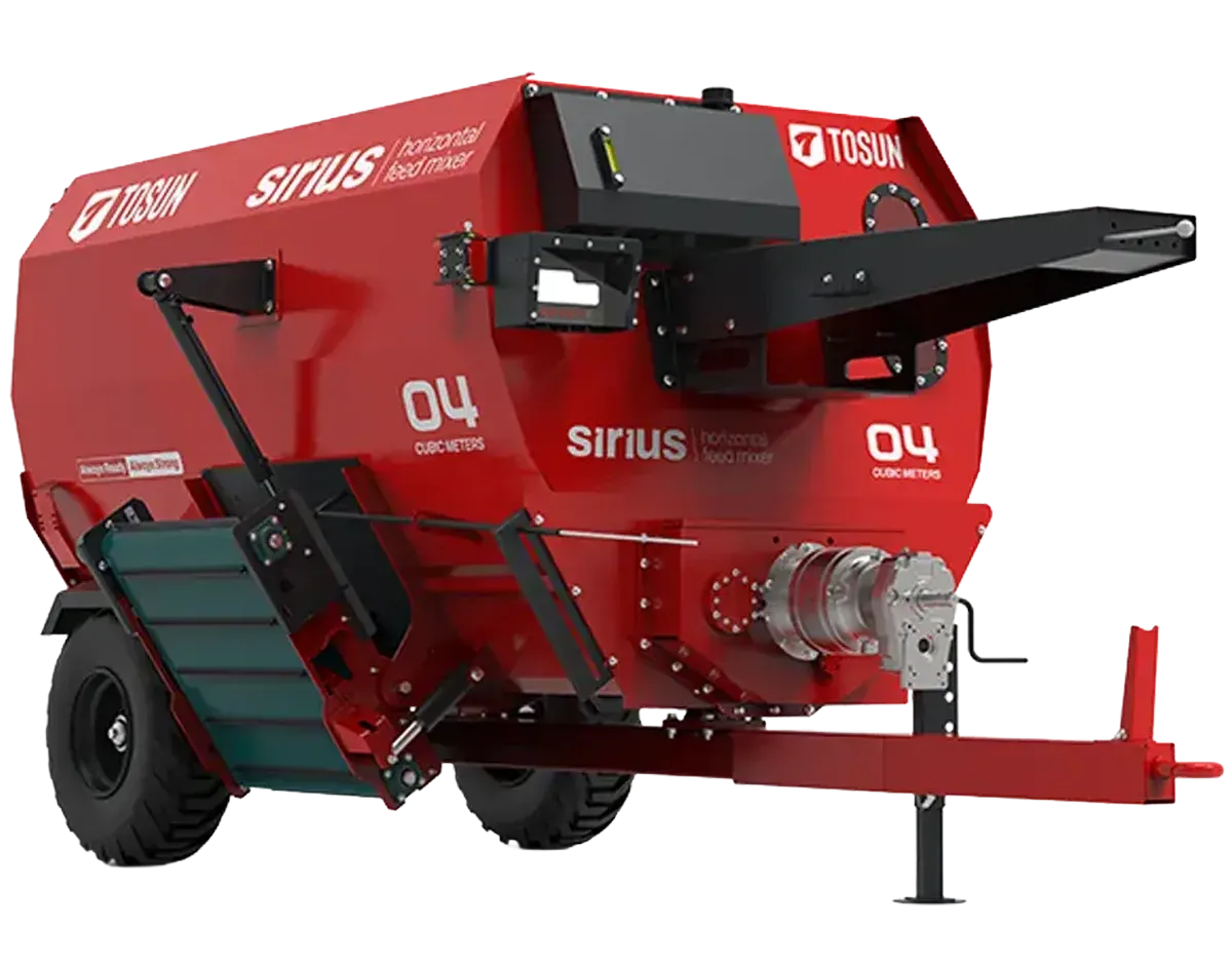 Sirius Yatay Helezonlu Yem Karma Makinesi