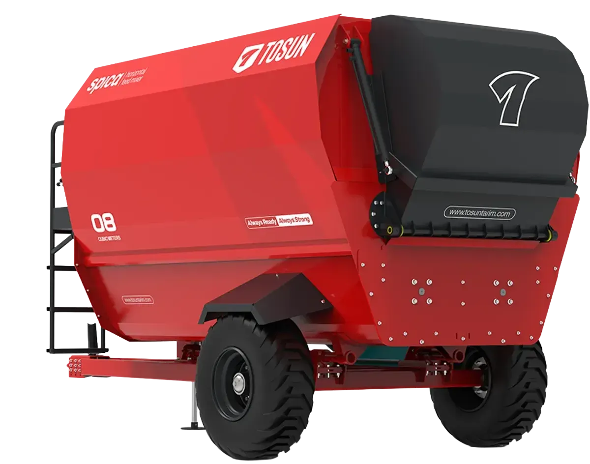 Spica Yatay Helezonlu Yem Karma Makinesi